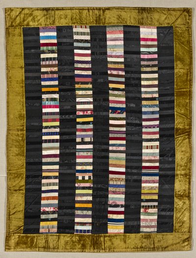 Strippie Quilt, c.1880 by American School